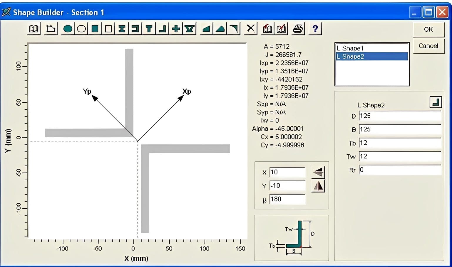 Graphical user interface for shape analysis