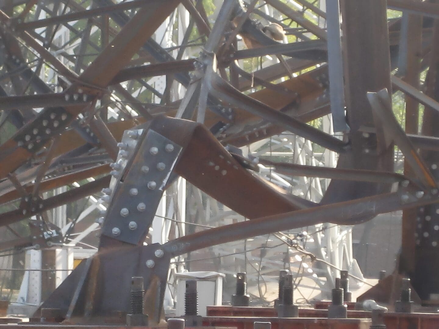 Industrial steel structure detail